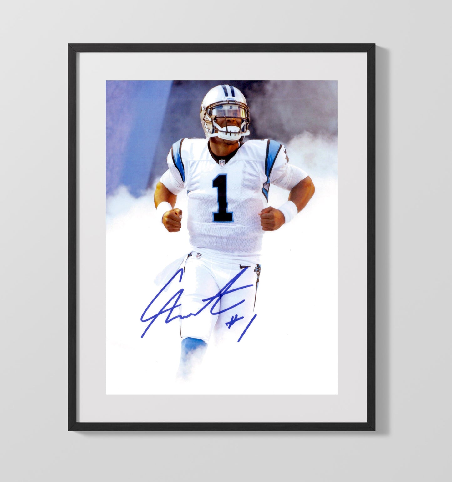 Cam Newton - Carolina Football Superman Entrance Celebration Football Wall Art - football wall art print