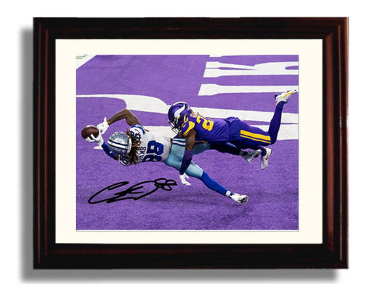 CeeDee Lamb - Dallas Football End Zone Diving Catch 8x10 Canvas vintage football wall art