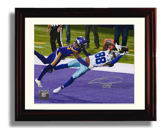 CeeDee Lamb - Dallas Football Receiver Diving End Zone Catch 8x10 Canvas vintage football wall art