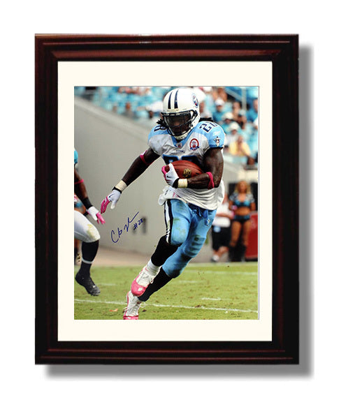 Chris Johnson - Tennessee Football Running Back Sprint Carry 8x10 Canvas vintage football wall art