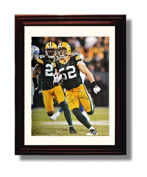 Clay Matthews - Green Bay Football Defensive Return Run 8x10 Canvas vintage football wall art