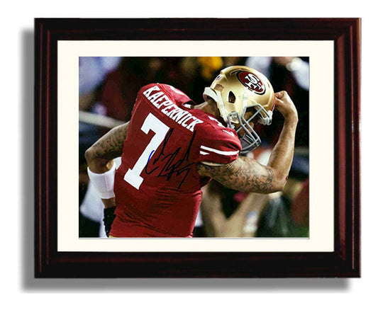 Colin Kaepernick - San Francisco Football End Zone Kaepernicking Celebration 8x10 Canvas vintage football wall art