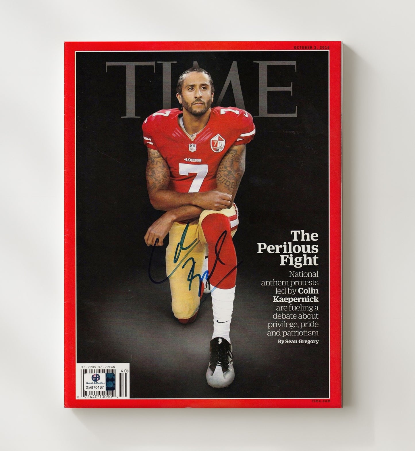 Colin Kaepernick - Taking a Stand Football Wall Art - football wall art print