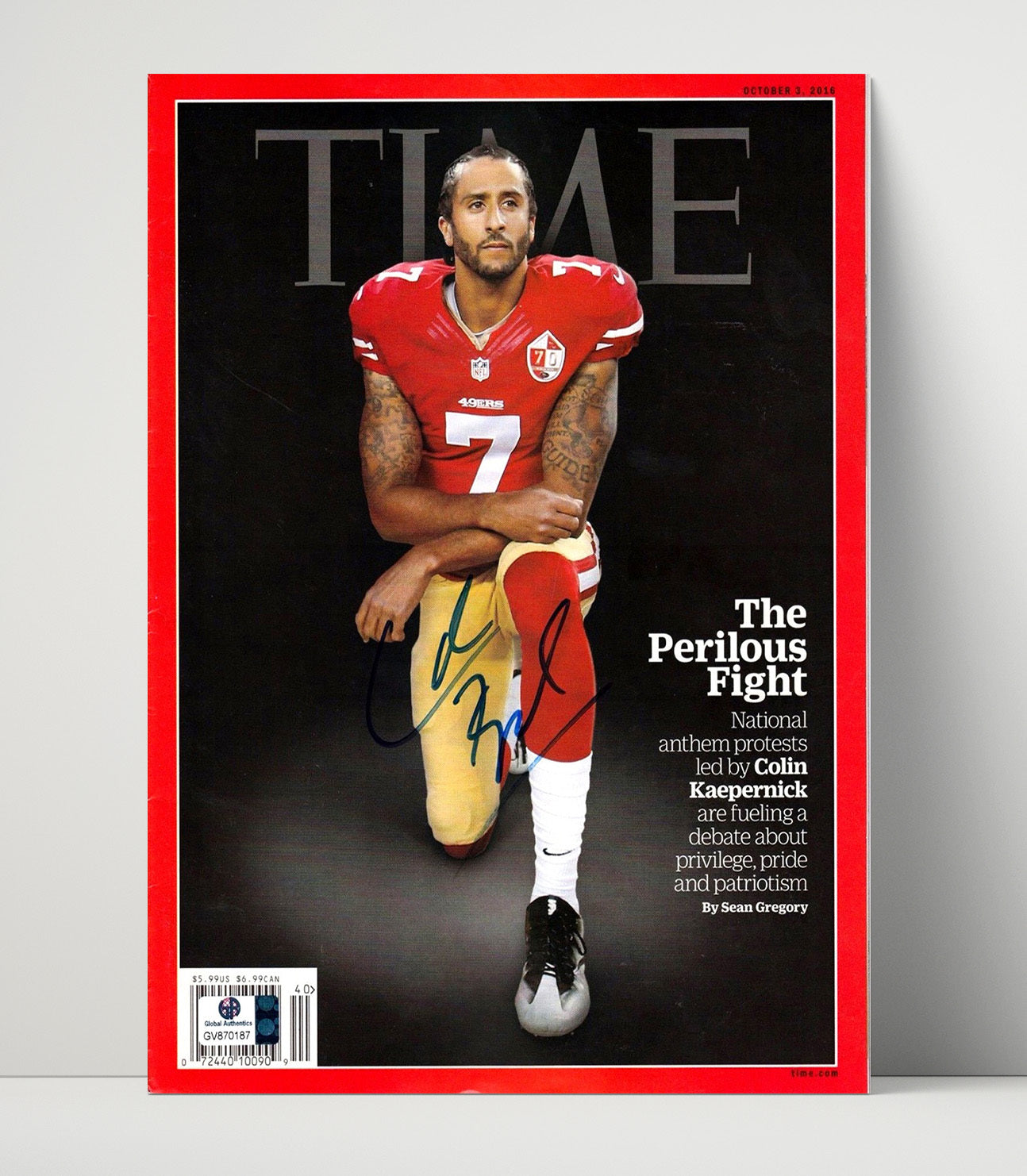 Colin Kaepernick - Taking a Stand Football Wall Art - football wall art print