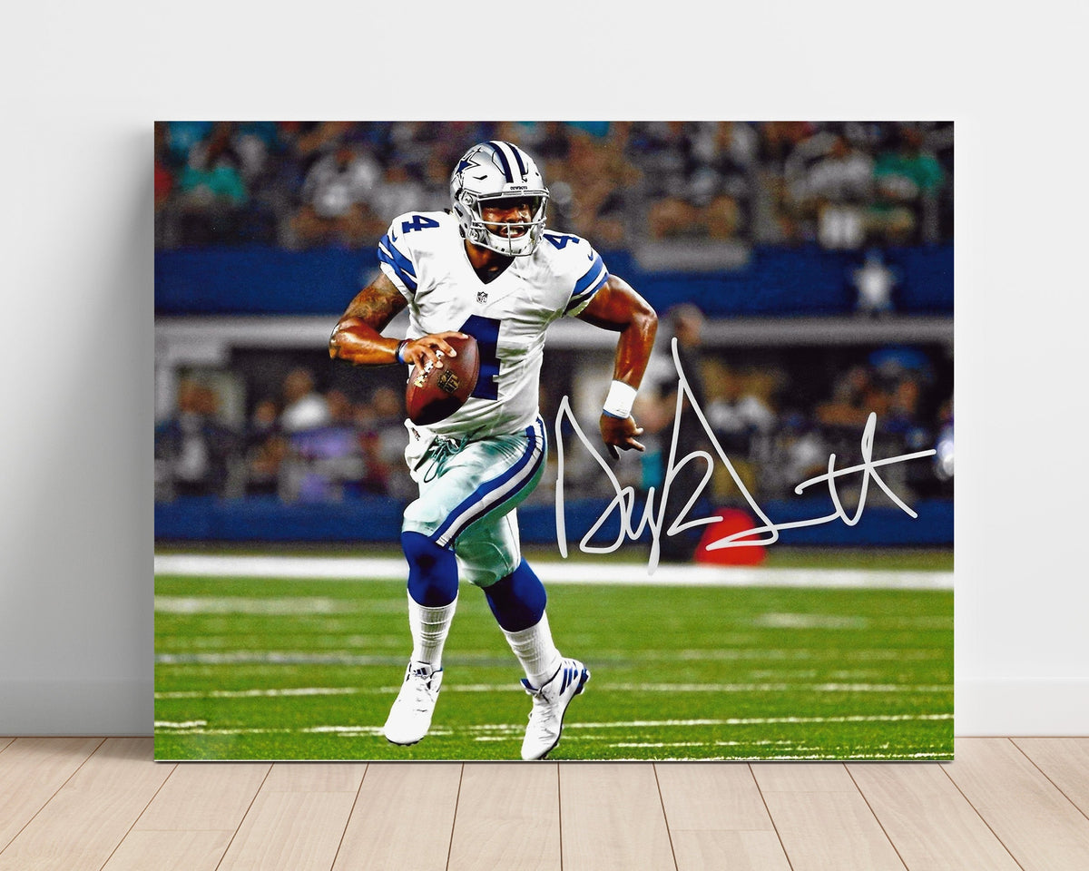Dak Prescott – Dallas Football QB Open Field Run unframed football poster print