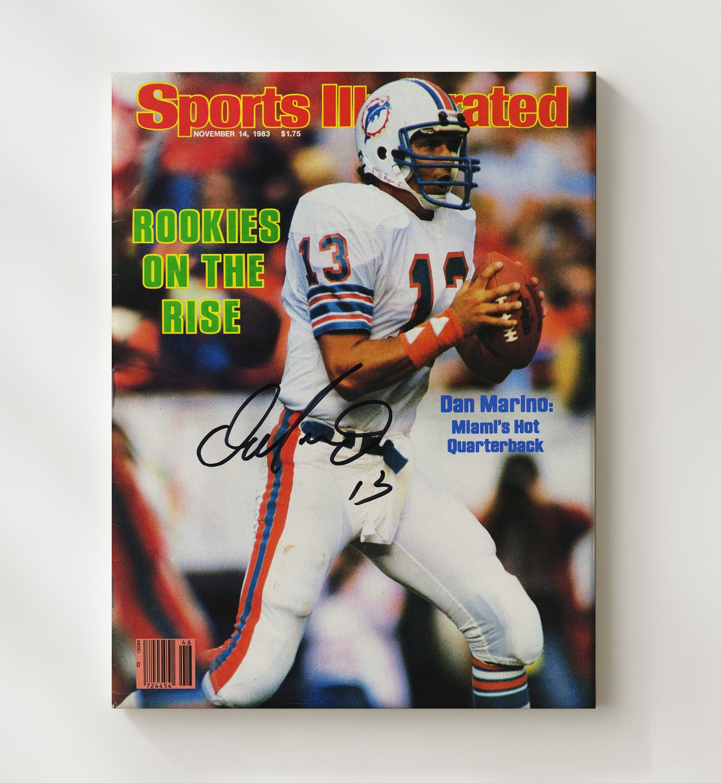 Dan Marino - Miami Football Rookies on the Rise Pass 1983 SI Cover Football Wall Art - football wall art print