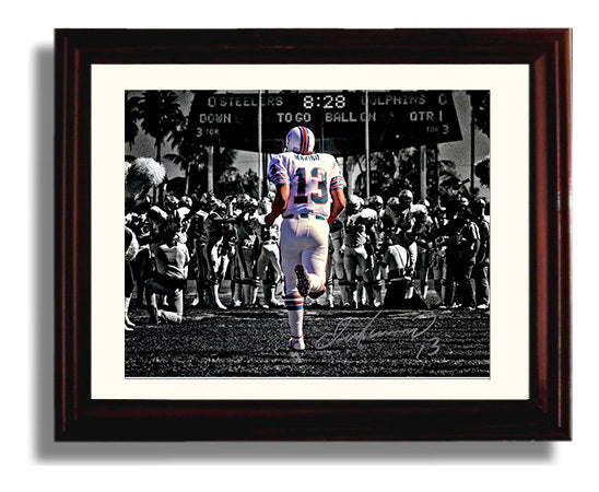 Dan Marino - Miami Football Tunnel Entrance Spotlight Football Wall Art - football wall art print
