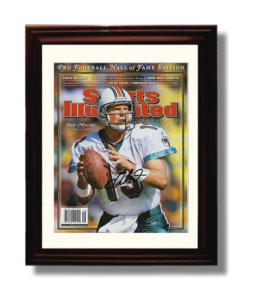 Dan Marino Tribute - Hall of Fame Heat 8x10 Canvas vintage football wall art