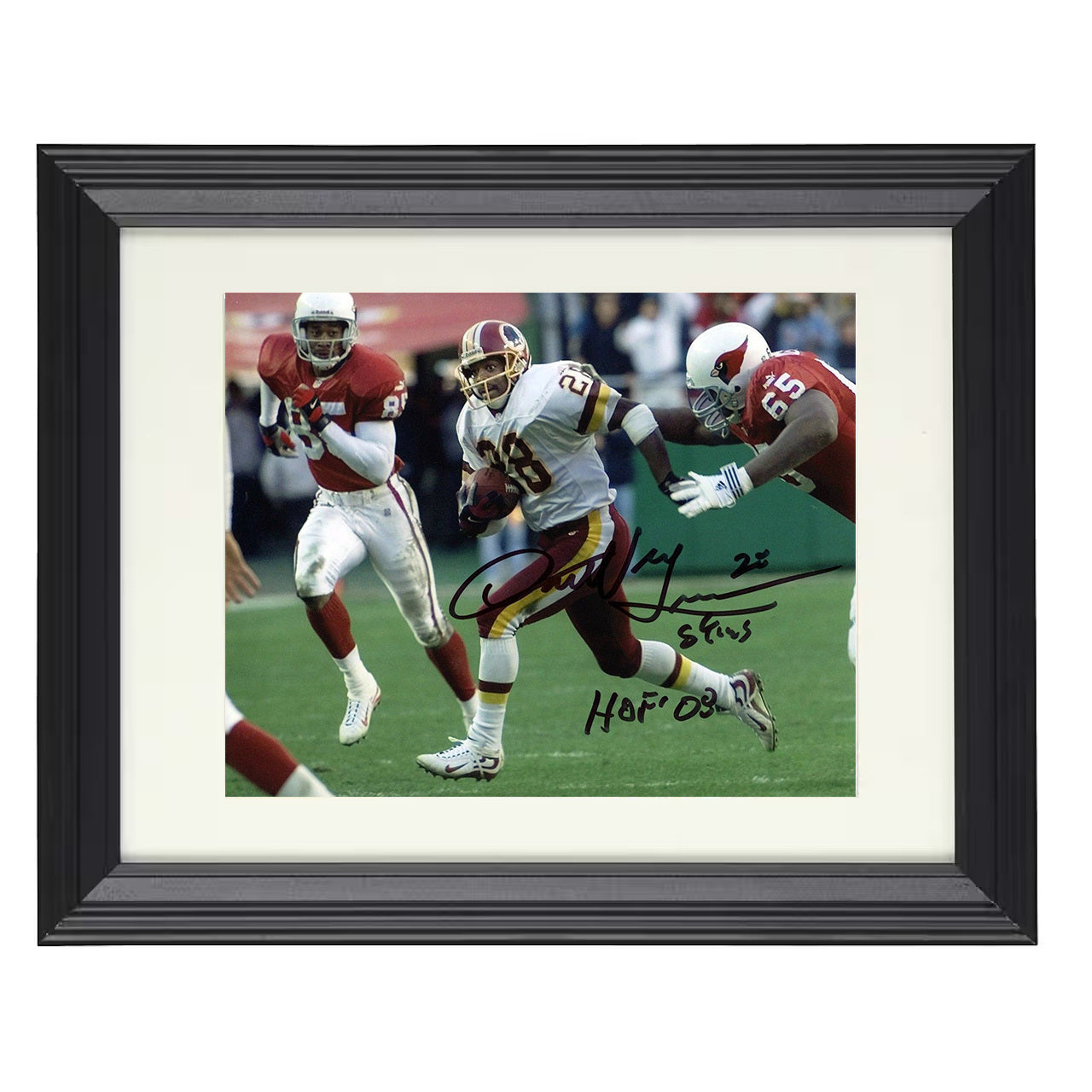 Darrell Green – Washington Speed Pursuit Tackle – 8x10 black beveled framed football wall art