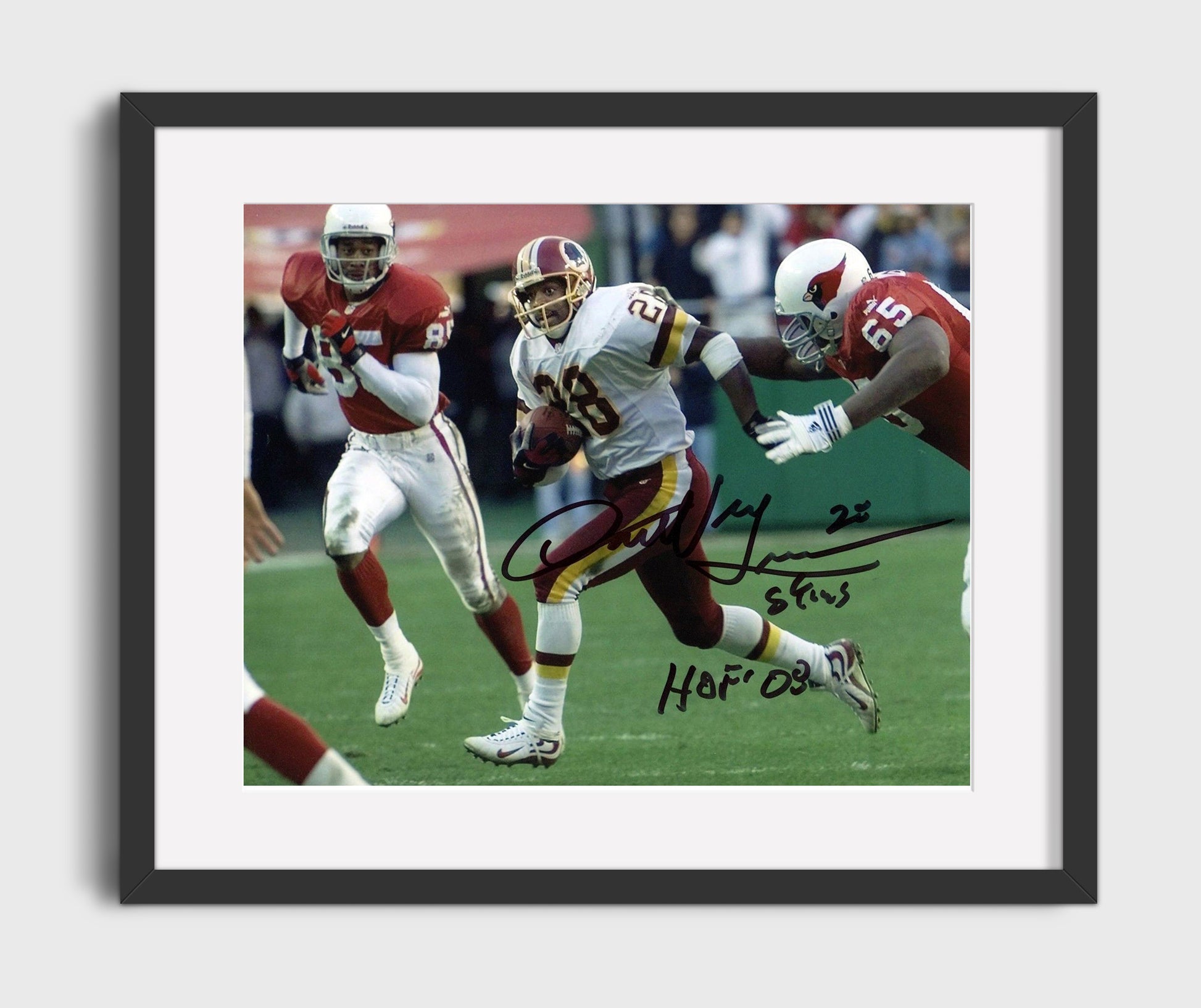 Darrell Green Washington Speed Pursuit Tackle Football Wall Art 16x20 Gallery Framed Artwork wall art print - Football decor