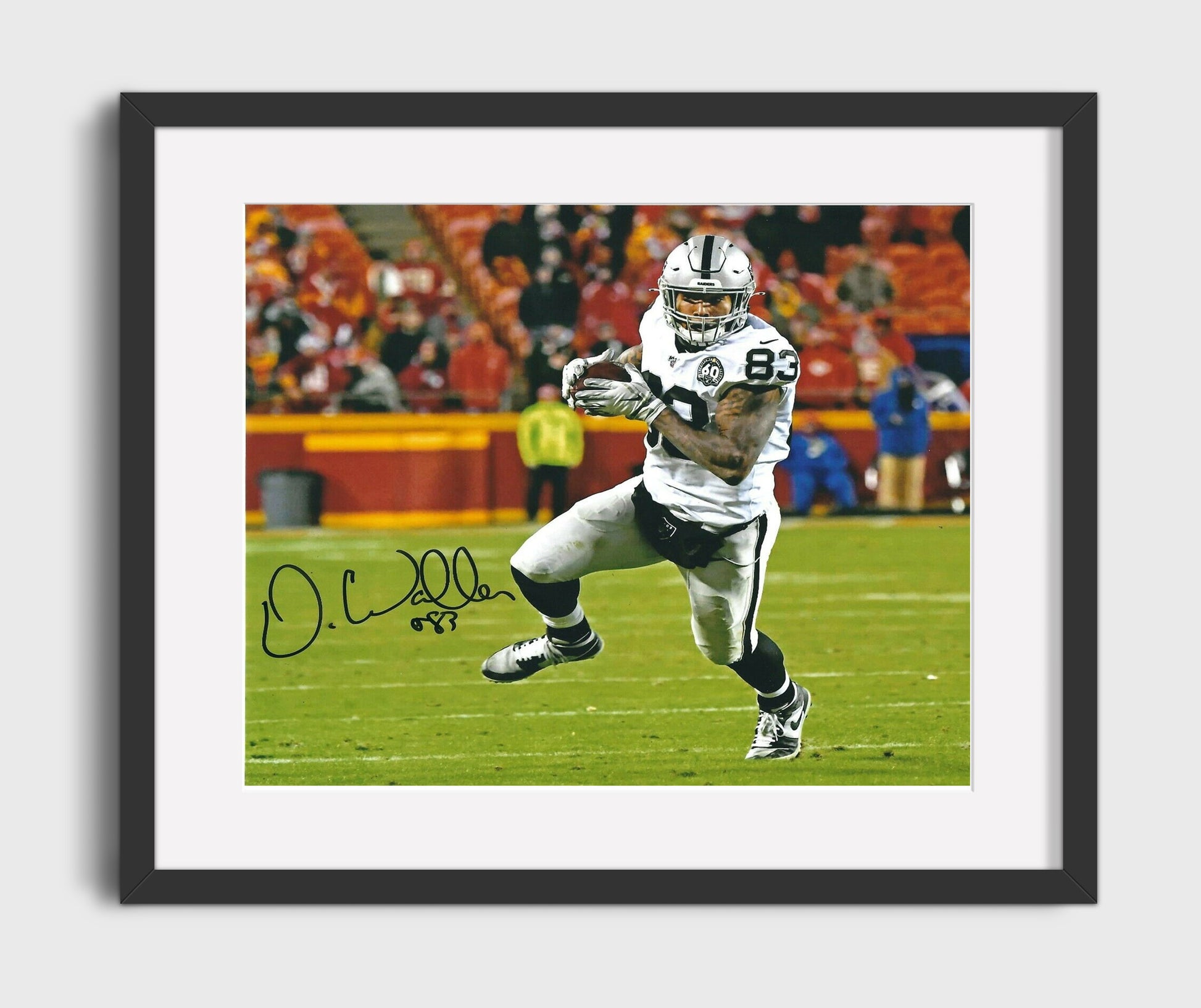 Darren Waller - Las Vegas Football Tight End Yards After Catch Run Football Wall Art - football wall art print