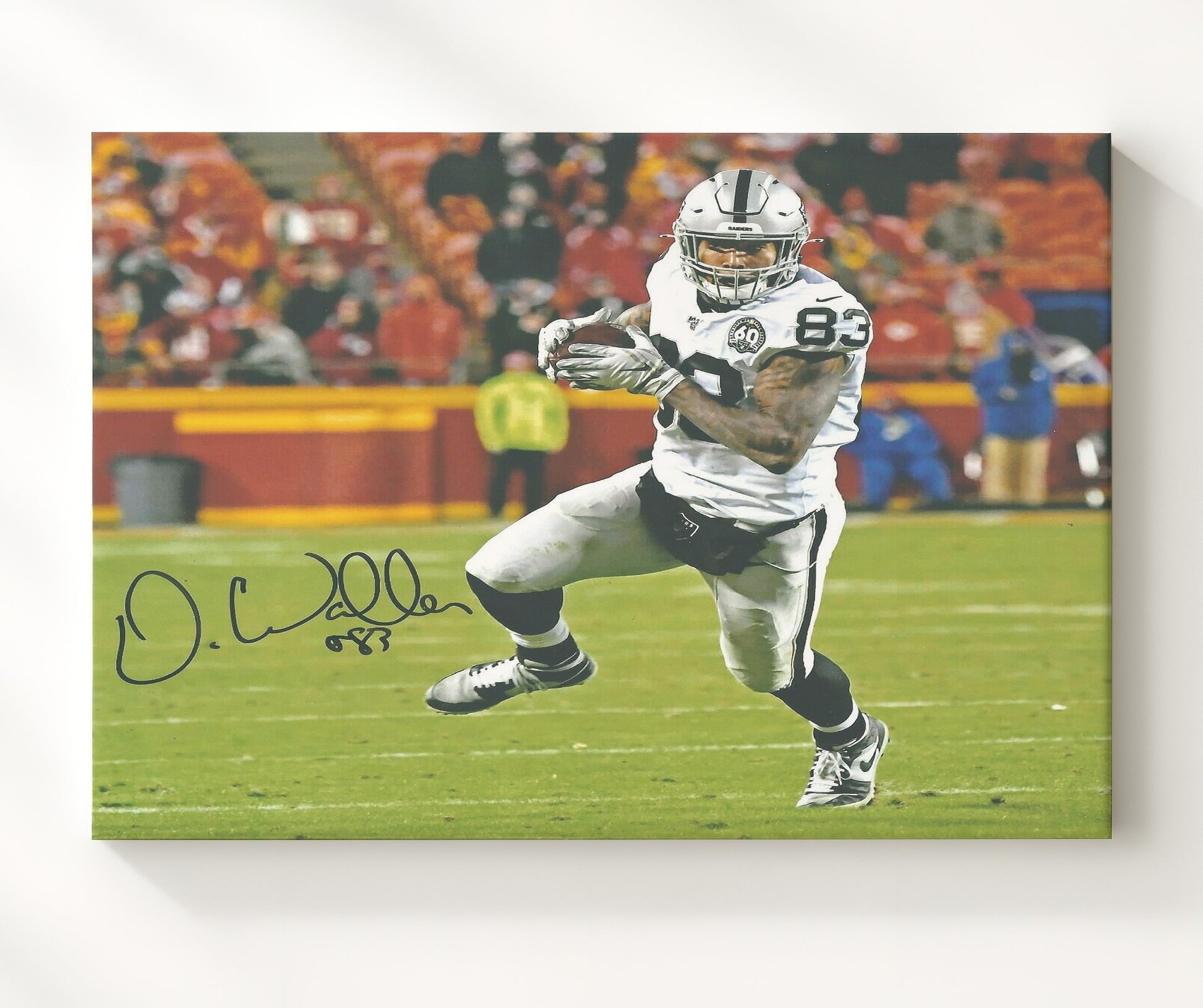 Darren Waller - Las Vegas Football Tight End Yards After Catch Run Football Wall Art - football wall art print