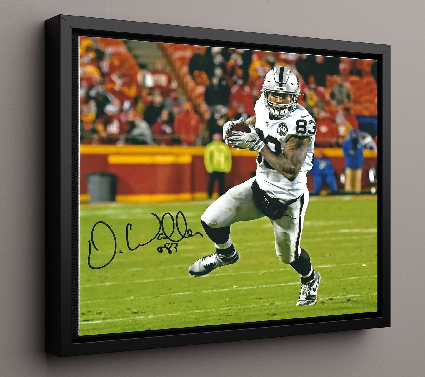 Darren Waller - Las Vegas Football Tight End Yards After Catch Run Football Wall Art - football wall art print
