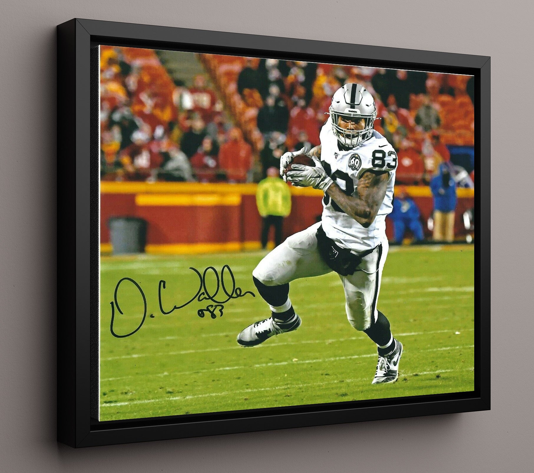 Darren Waller - Las Vegas Football Tight End Yards After Catch Run Football Wall Art - football wall art print