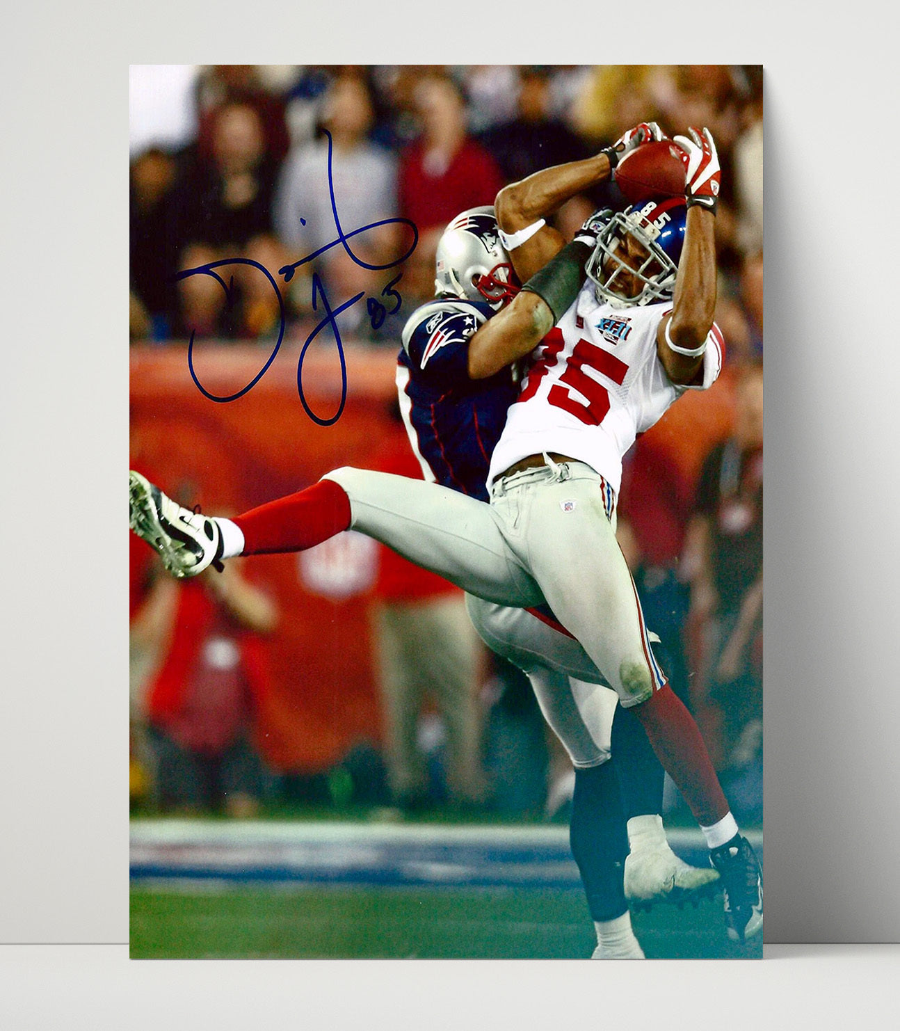 David Tyree - New York Football Helmet Catch Alternate Angle 2008 Football Wall Art - football wall art print