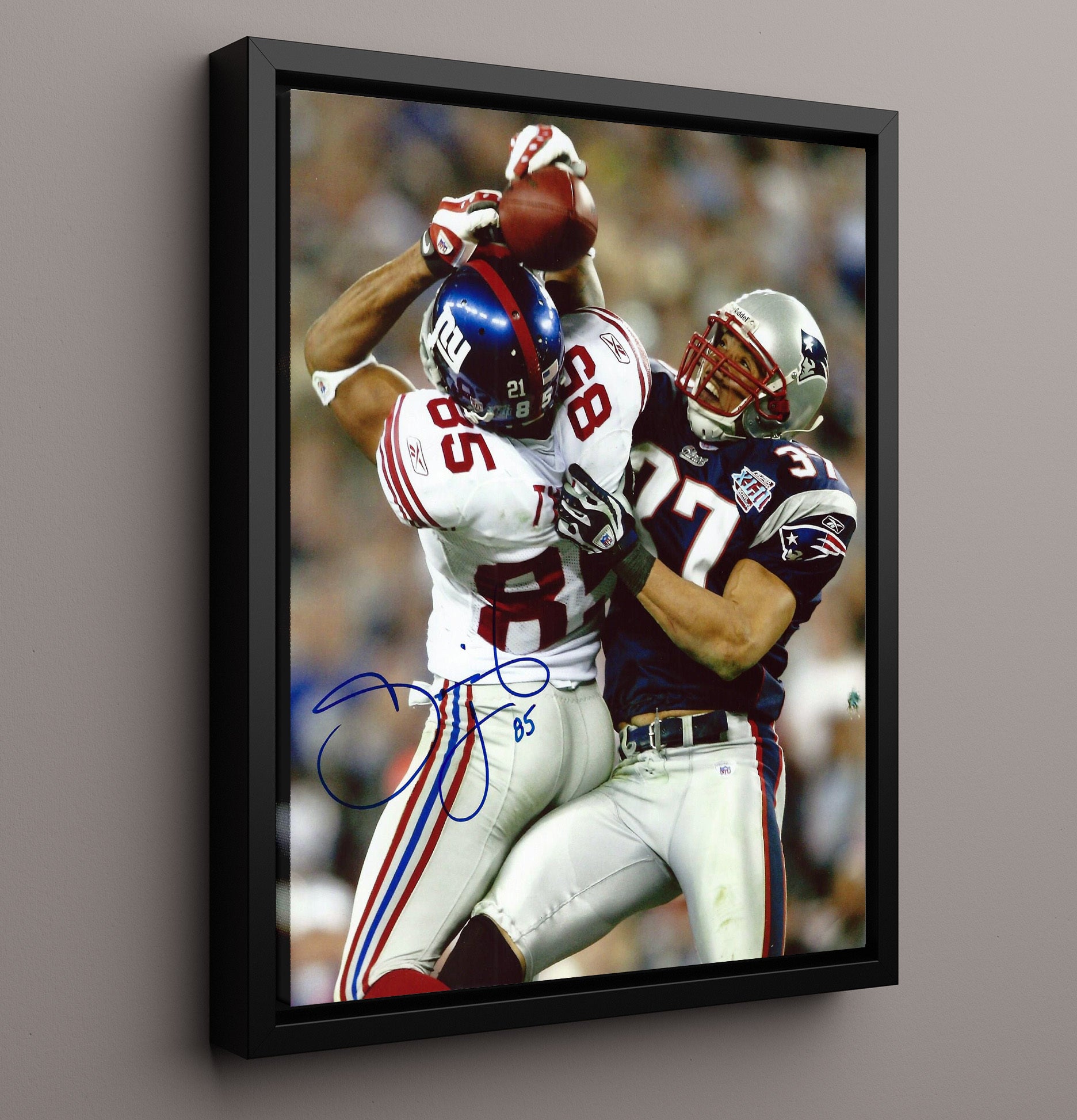 David Tyree - New York Football Helmet Catch Super Bowl 2008 Football Wall Art - football wall art print