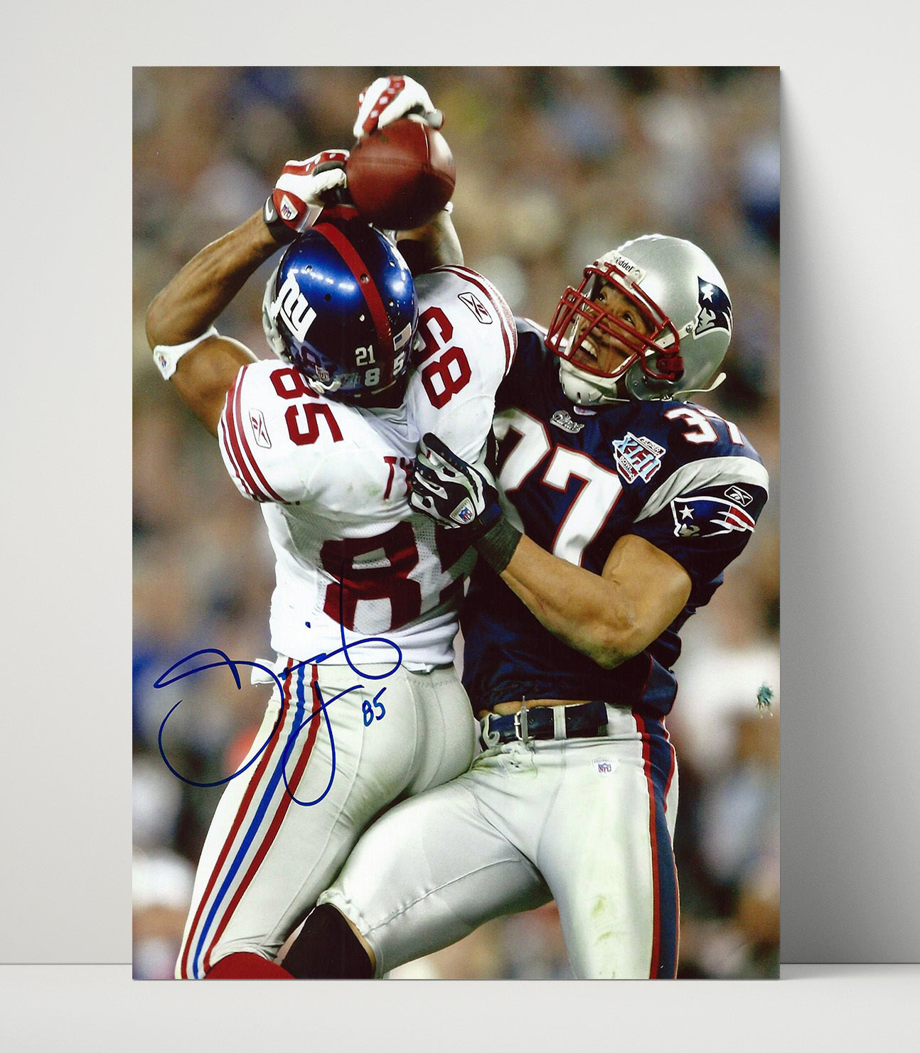 David Tyree - New York football Helmet Catch Super Bowl 2008 Vintage Football Wall Art - 16x20 Unframed Print football decor