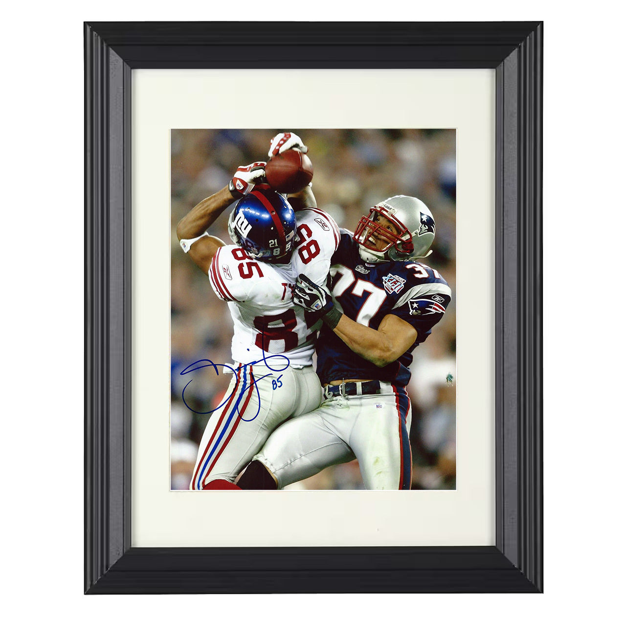 David Tyree – New York Helmet Catch Super Bowl 2008 – 8x10 black beveled framed football wall art