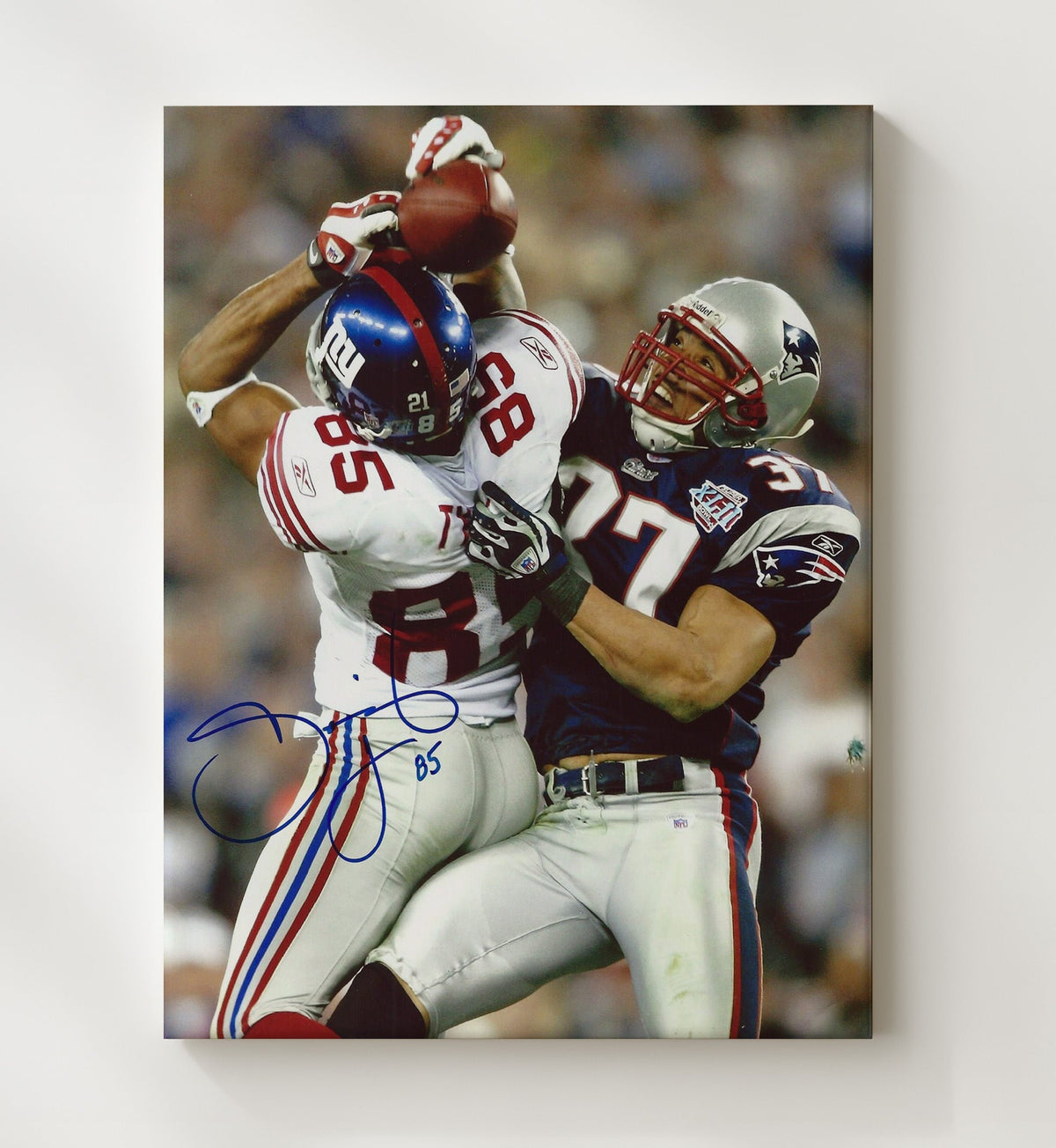 David Tyree - New York Football Helmet Catch Super Bowl 2008 8x10 Canvas vintage football wall art
