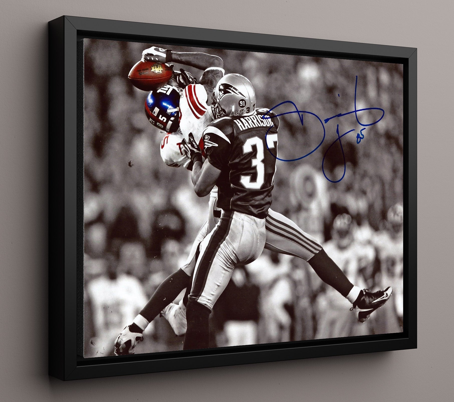 David Tyree - New York Football Helmet Catch Super Bowl Play Football Wall Art - football wall art print