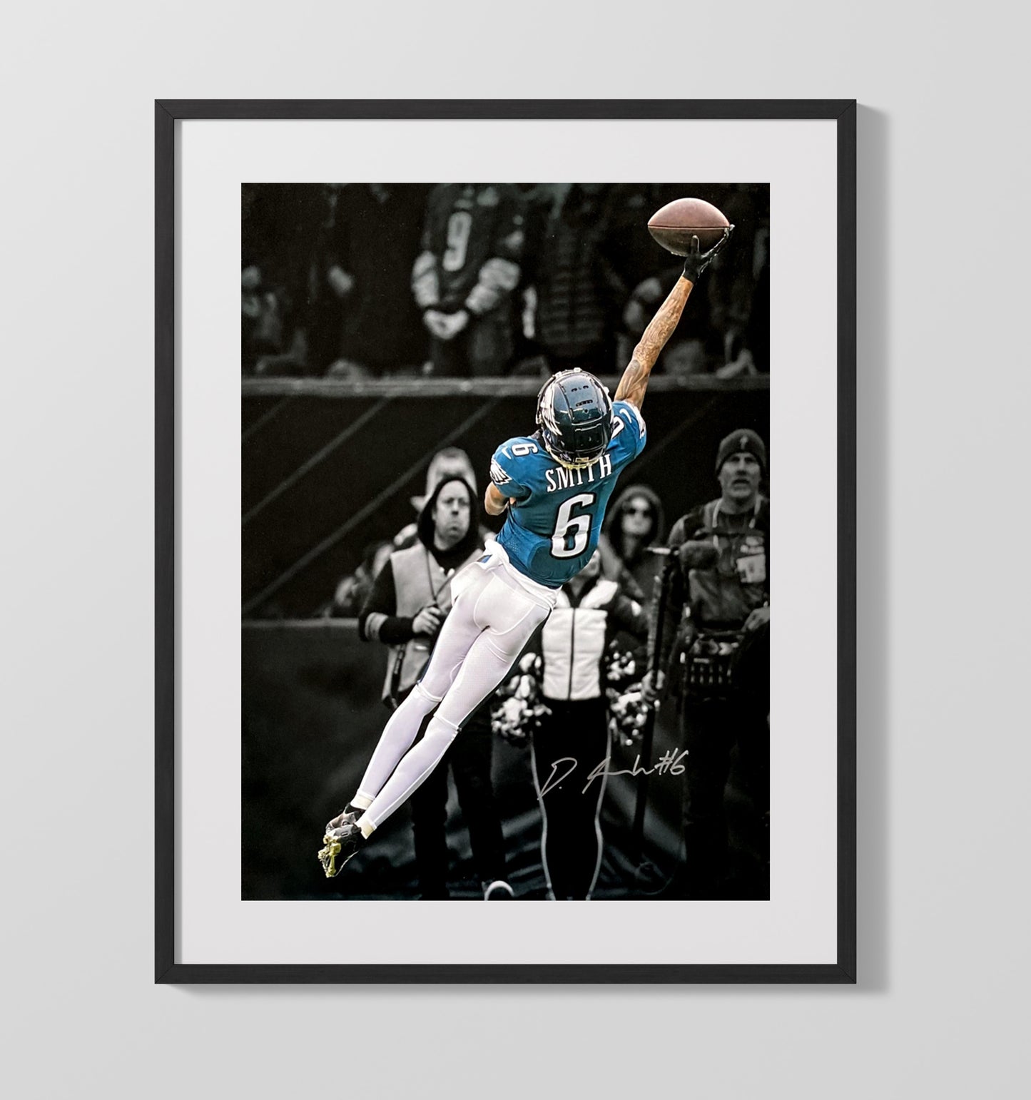 Devonta Smith - One-Hand Wonder Football Wall Art - football wall art print