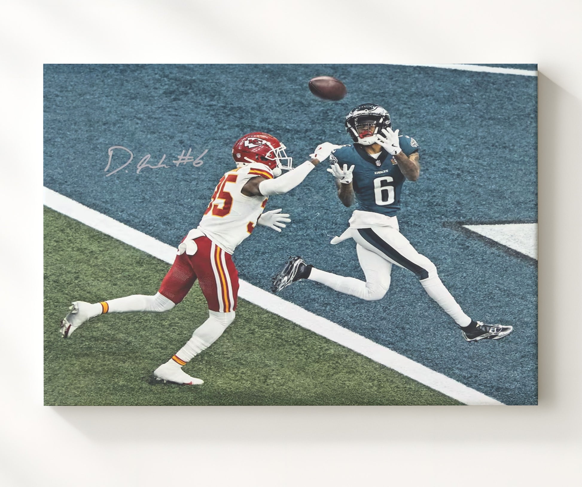 Devonta Smith - Super Bowl Champion Football Wall Art - football wall art print