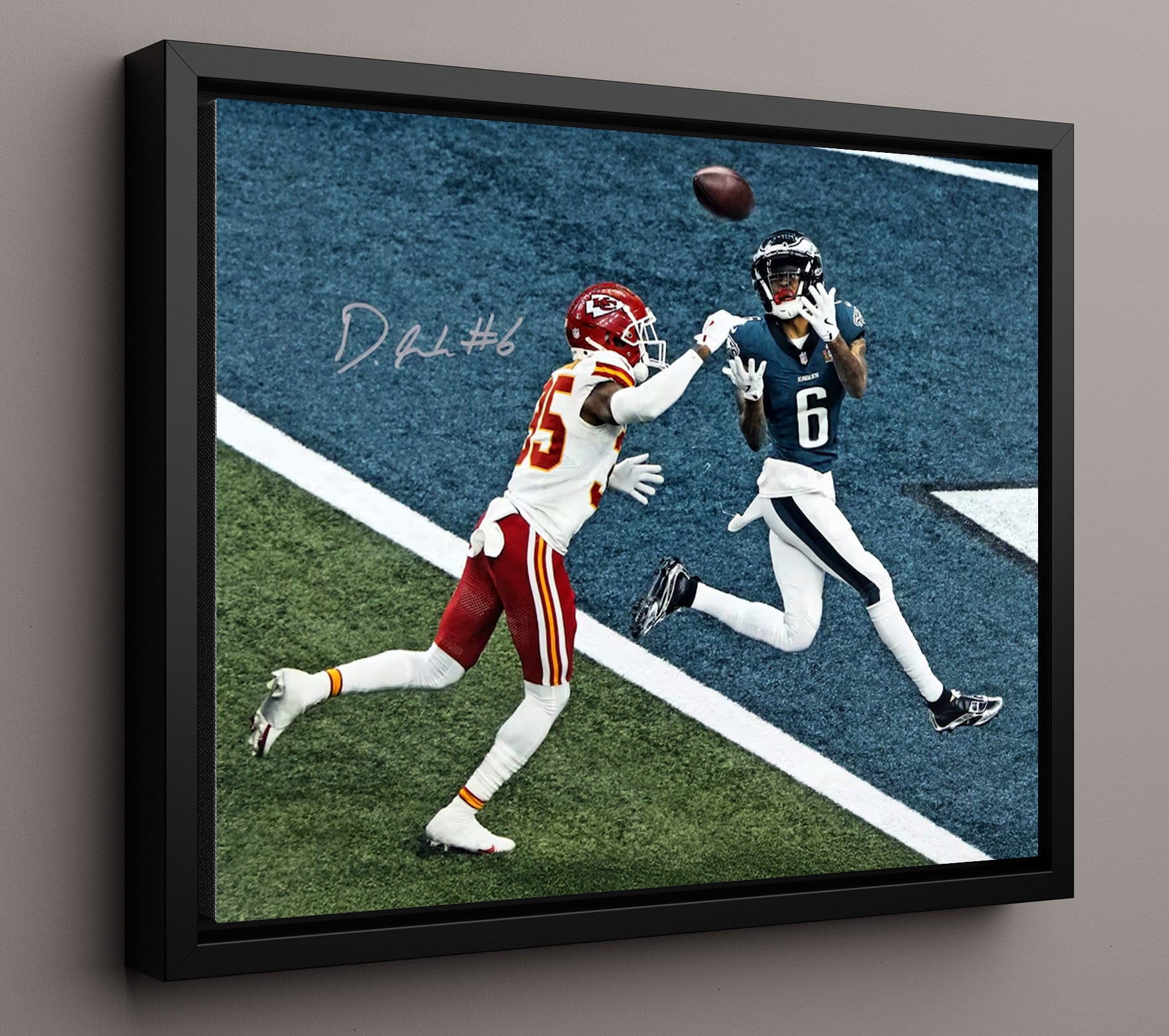 Devonta Smith - Super Bowl Champion Football Wall Art - football wall art print