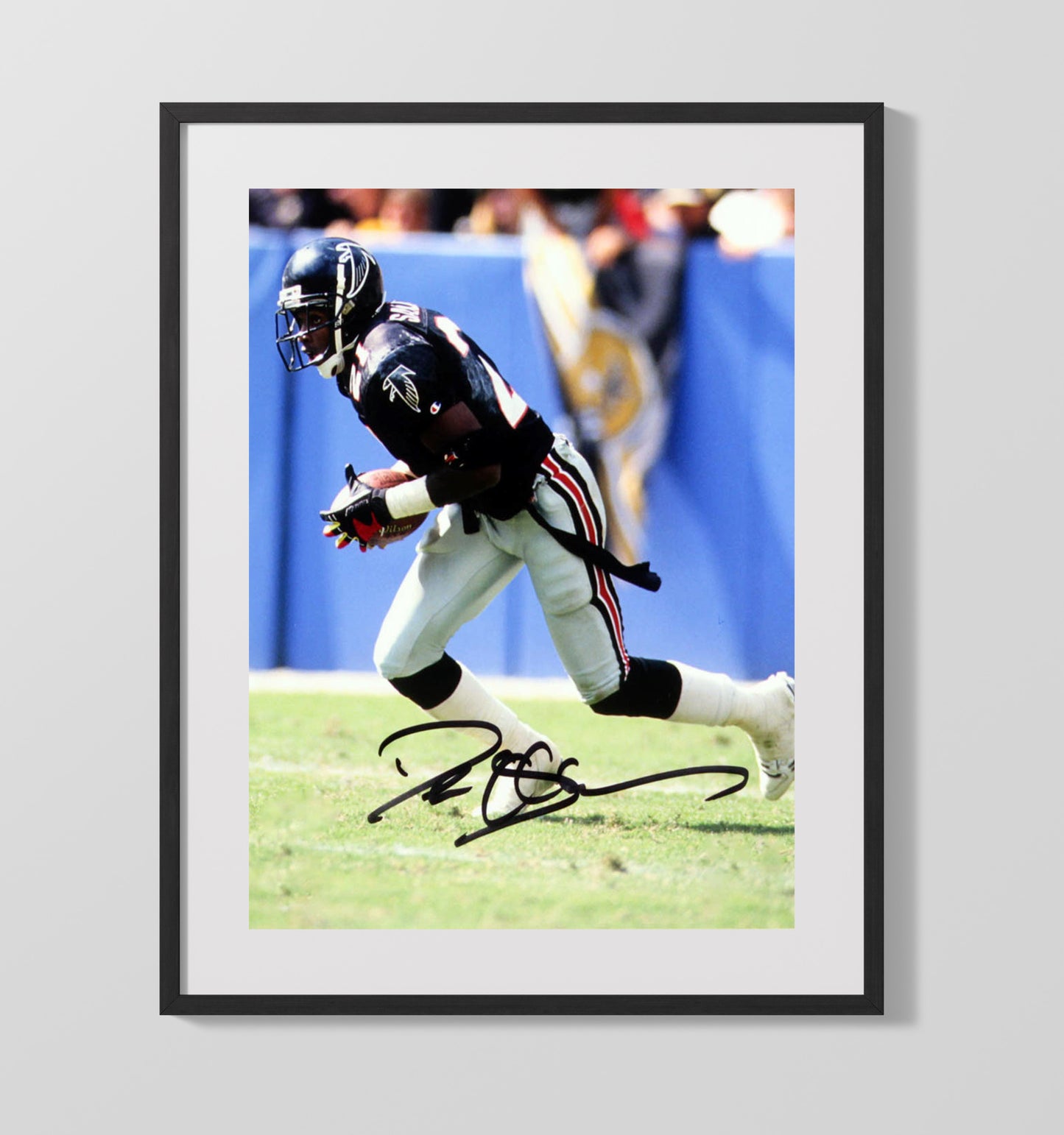Deion Sanders - Atlanta Football Defensive Back Interception Runback Football Wall Art - football wall art print