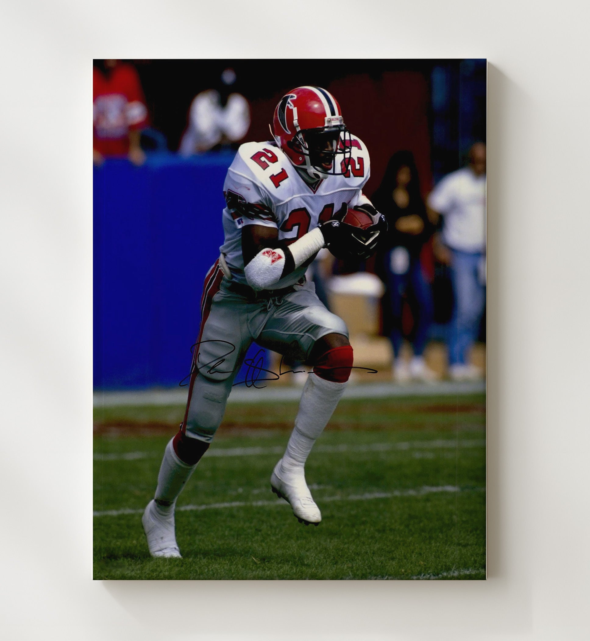 Deion Sanders - Falcon Flash Football Wall Art - football wall art print