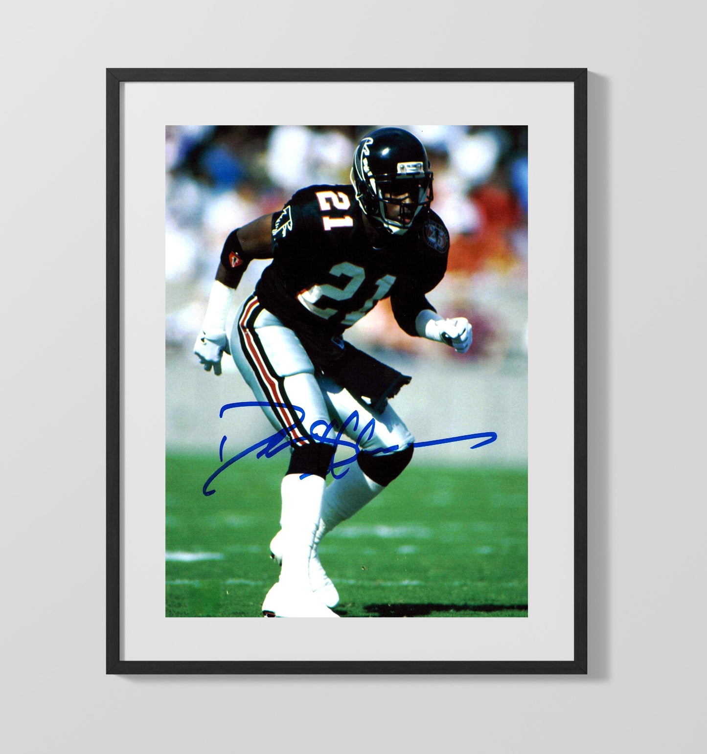 Deion Sanders - Prime Time Lockdown Football Wall Art - football wall art print