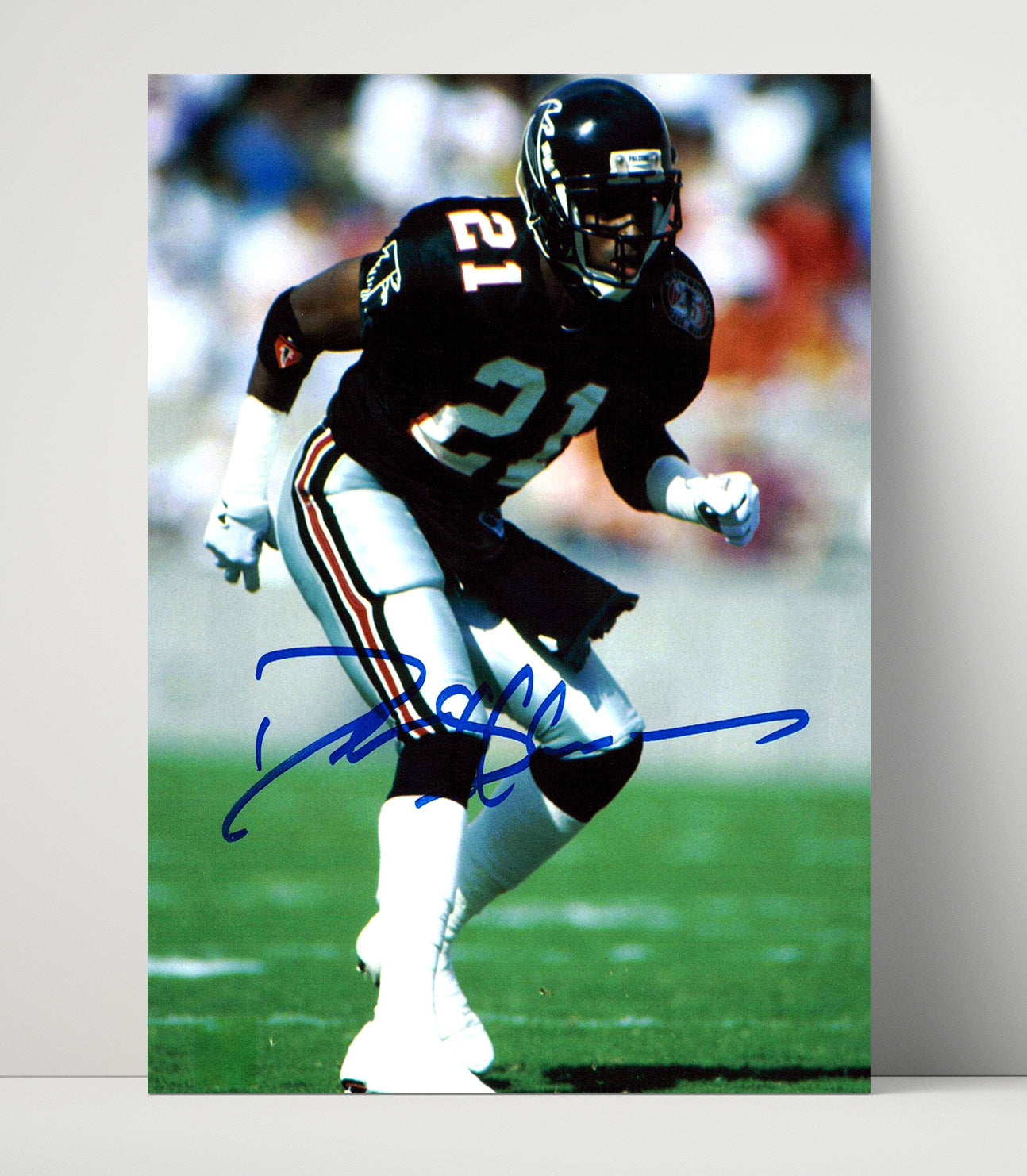 Deion Sanders - Prime Time Lockdown Football Wall Art - football wall art print