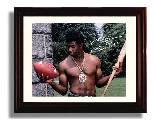 Deion Sanders - Prime Time Swagger 8x10 Canvas vintage football wall art