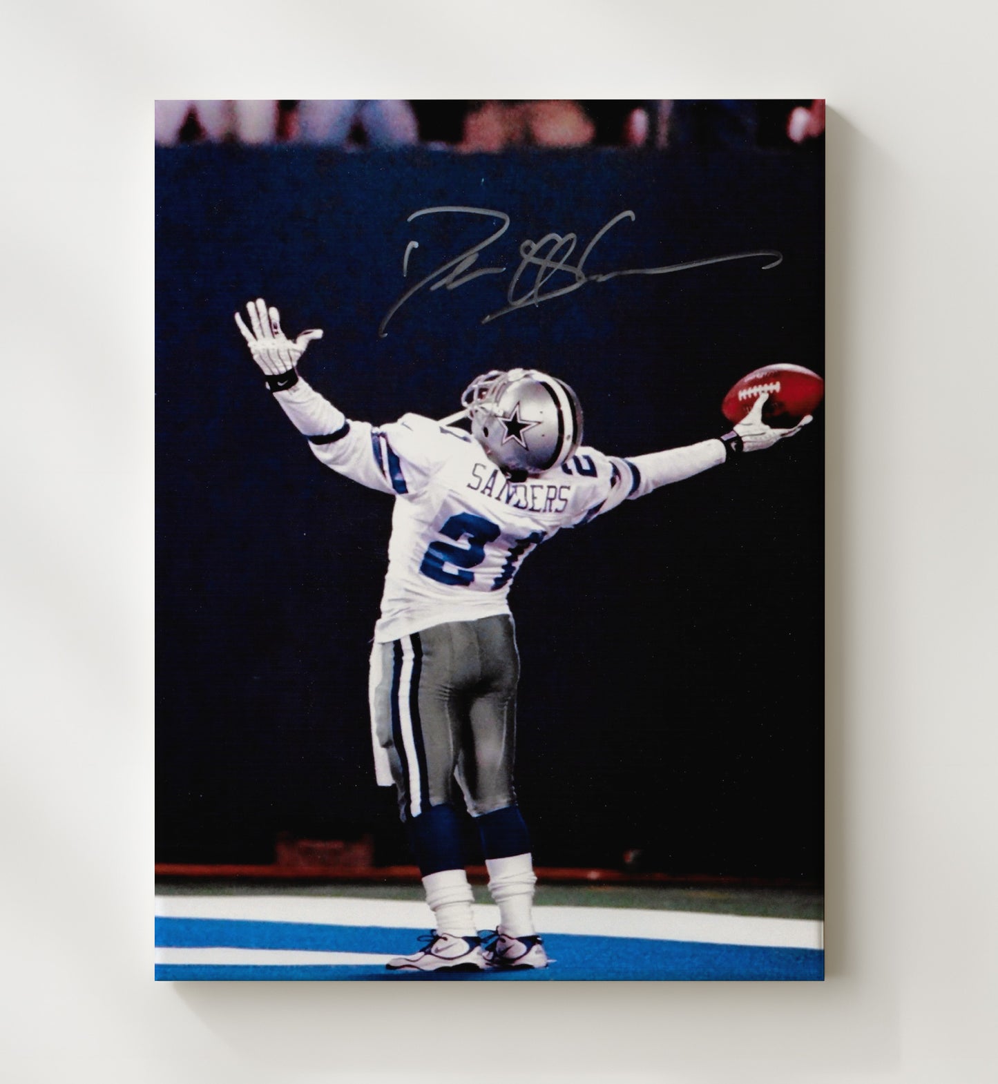 Deion Sanders - Showtime Swagger Football Wall Art - football wall art print