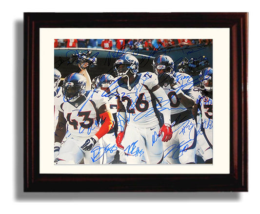 Denver Football Team - 2016 Championship Defense Celebration 8x10 Canvas vintage football wall art