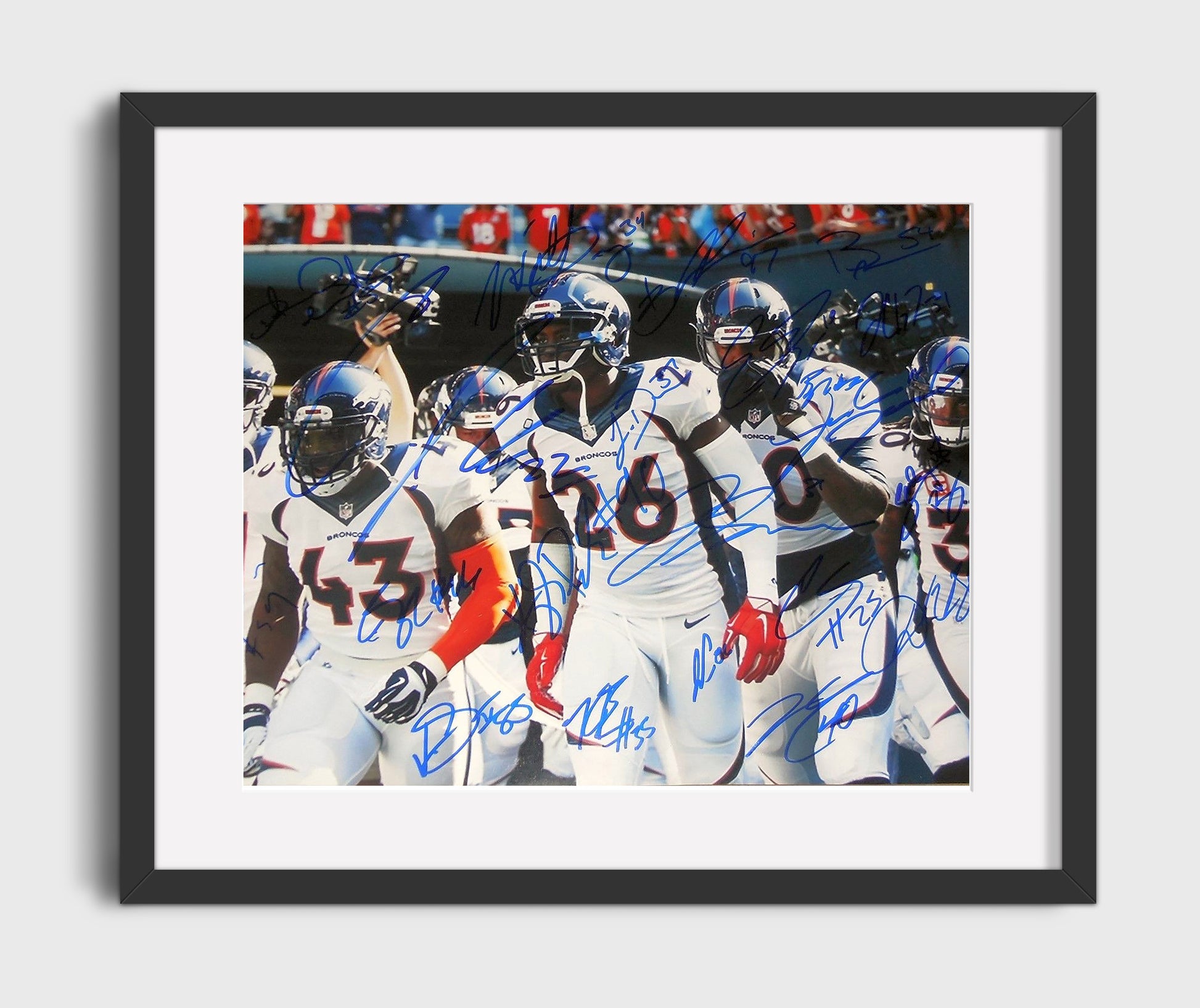 Denver Football Team - 2016 Championship Defense Celebration Football Wall Art - football wall art print