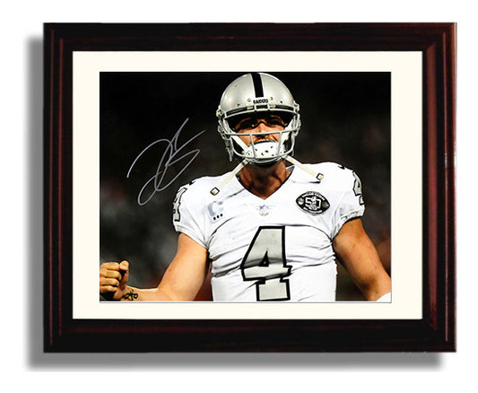 Derek Carr - Oakland Football Quarterback Celebration 8x10 Canvas vintage football wall art