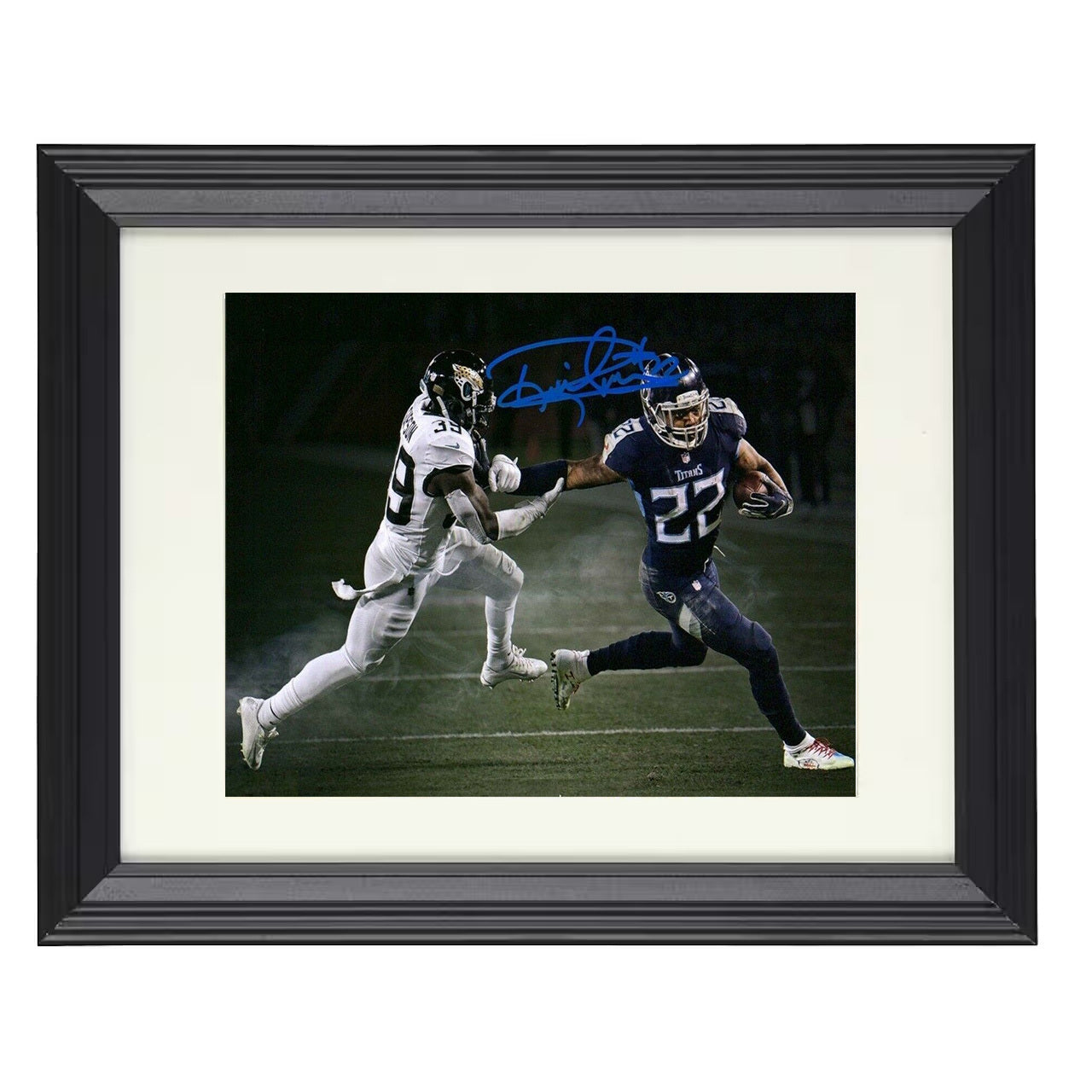 Derrick Henry – King Henry Breakaway – 8x10 black beveled framed football wall art