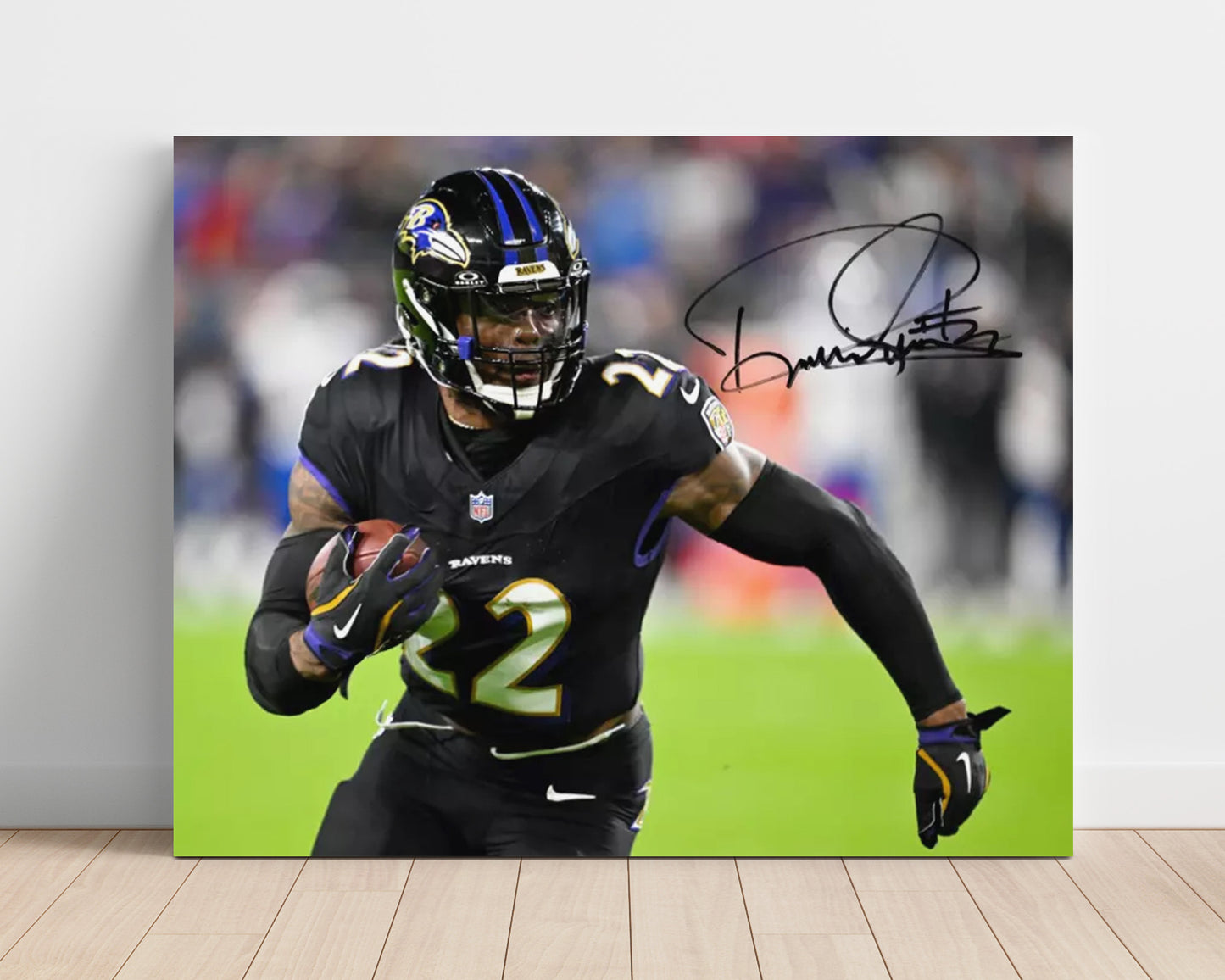 Derrick Henry - Ravens Crusher Football Wall Art - football wall art print