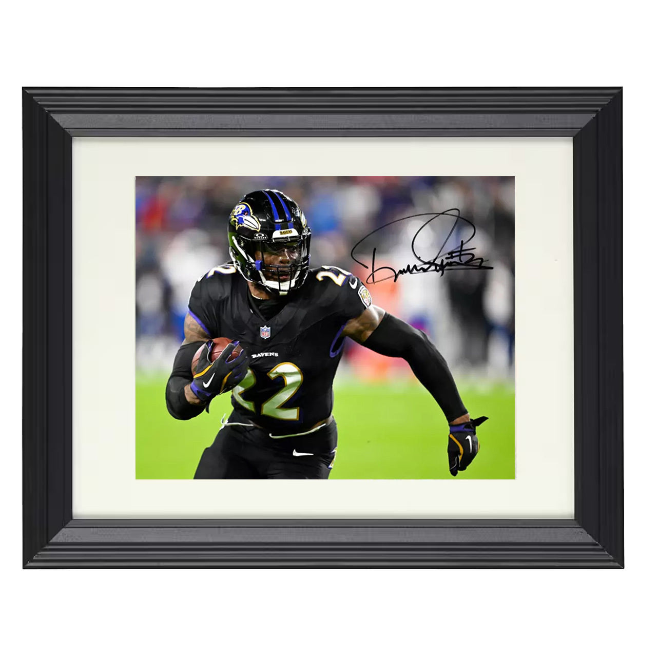Derrick Henry – Ravens Crusher – 8x10 black beveled framed football wall art