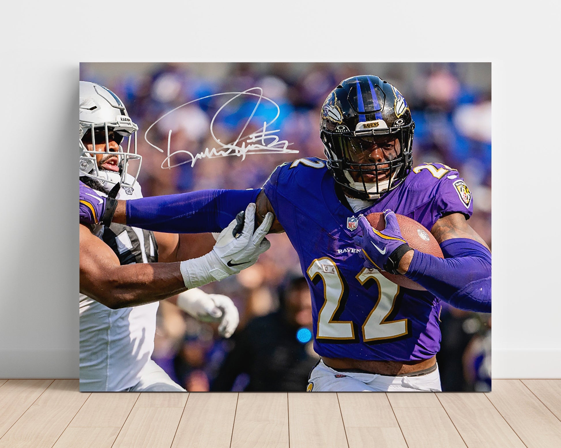 Derrick Henry - Stiff Arm Beast Football Wall Art - football wall art print