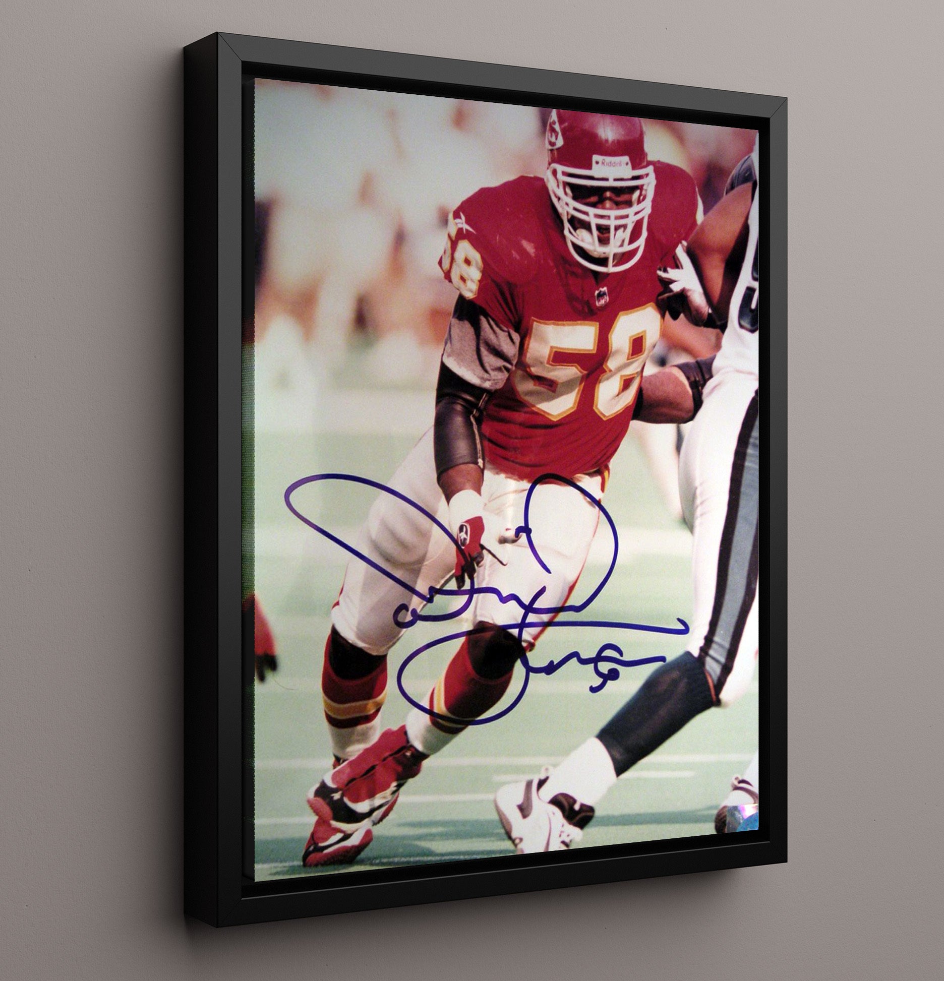 Derrick Thomas - Kansas City Football Pass Rush Action 1999 Football Wall Art - football wall art print