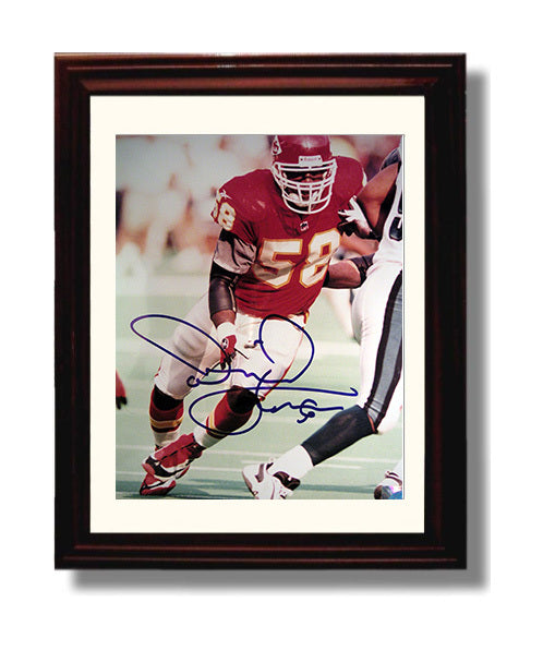 Derrick Thomas - Kansas City Football Pass Rush Action 1999 8x10 Canvas vintage football wall art