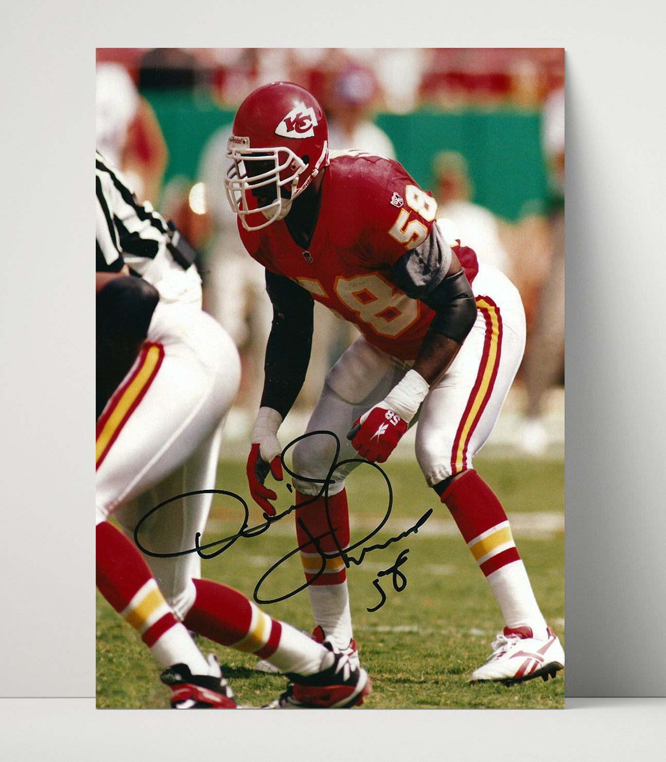 Derrick Thomas - Sack Machine Football Wall Art - football wall art print