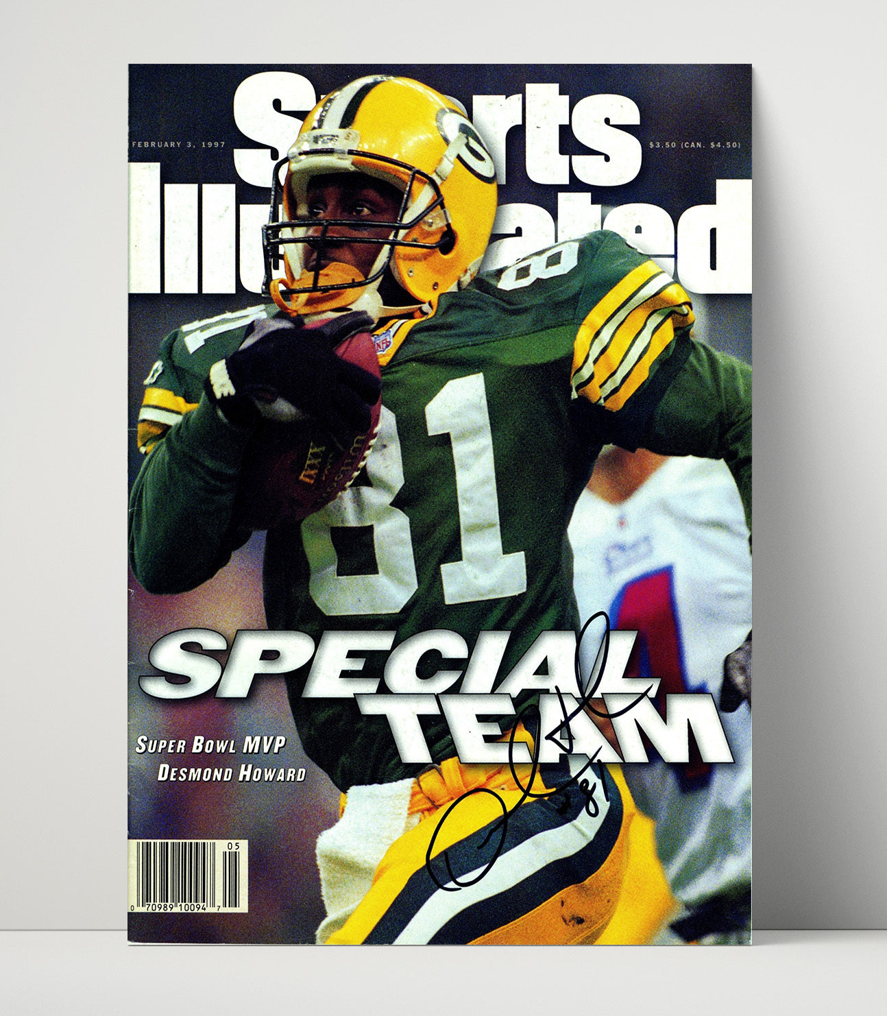 Desmond Howard Special Team - MVP Spark Vintage Football Wall Art - 16x20 Unframed Print football decor