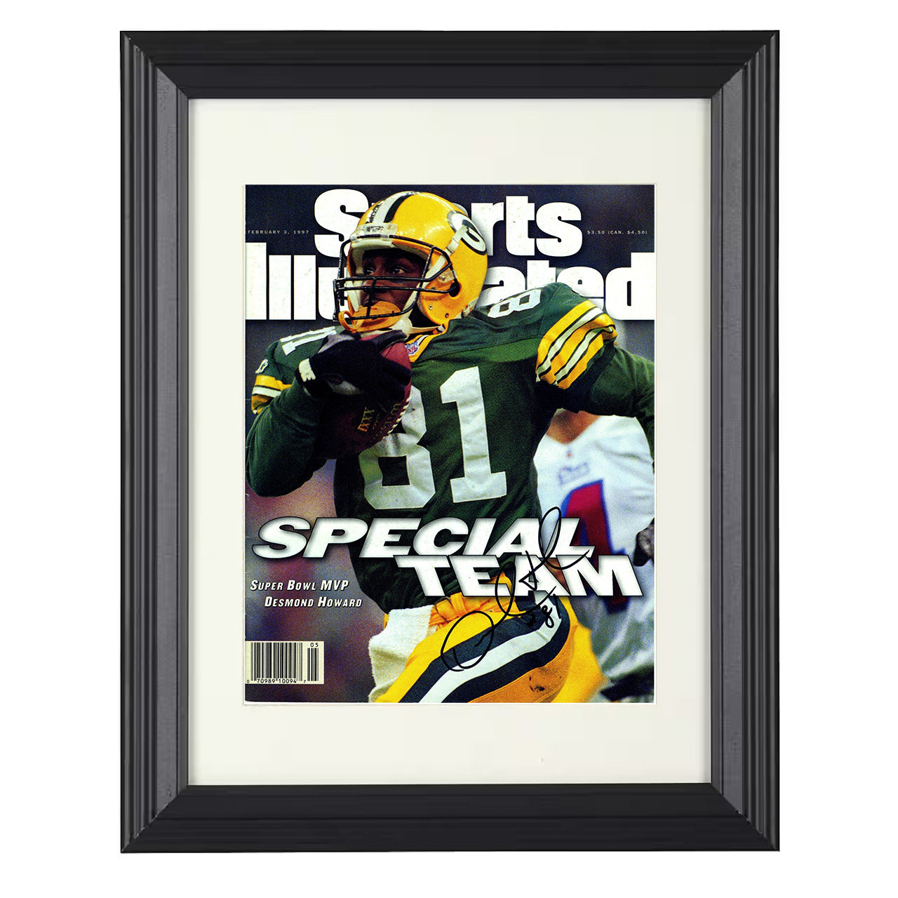 Desmond Howard Special Team – MVP Spark Image – 8x10 black beveled framed football wall art