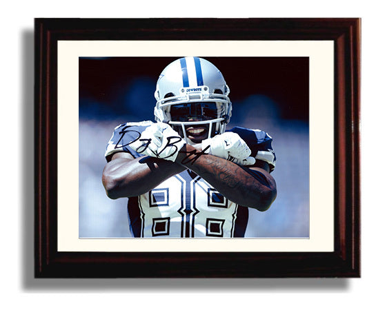 Dez Bryant - X Marks the Spot Vintage Football Wall Art - 8x10 Beveled Frame football decor