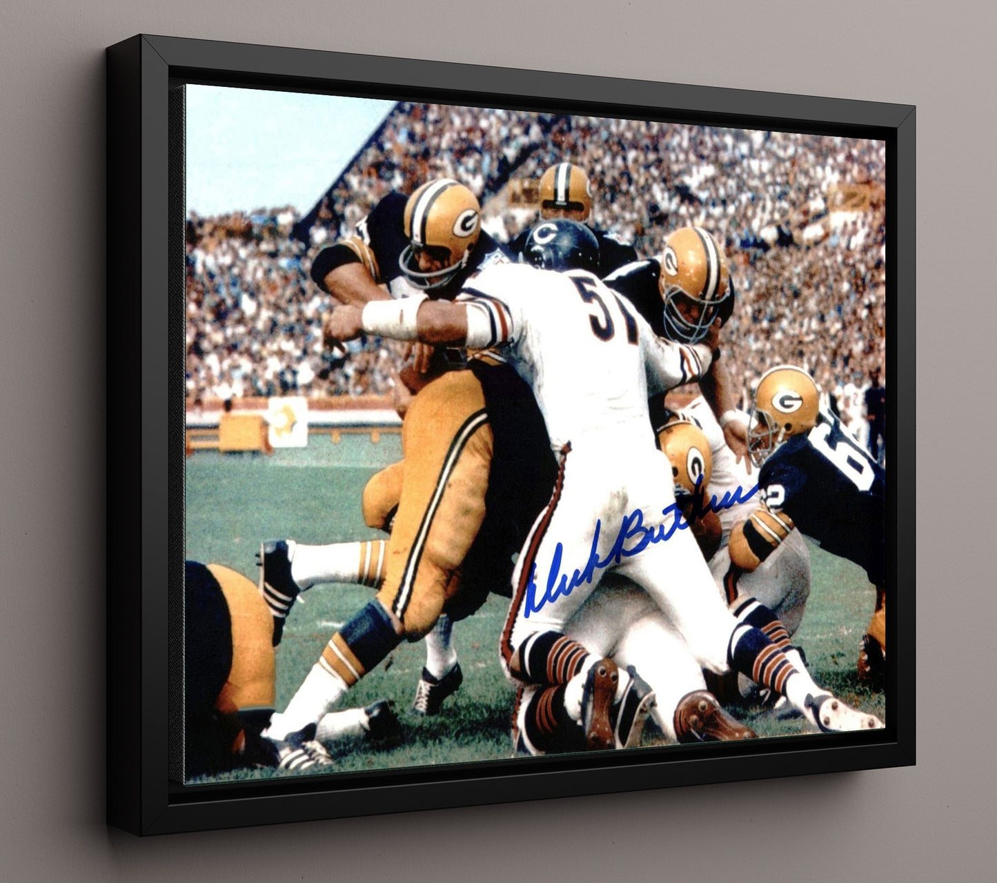 Dick Butkus - Goal Line Enforcer Football Wall Art - football wall art print