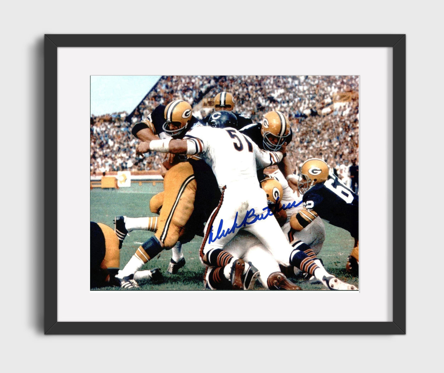 Dick Butkus - Goal Line Enforcer Football Wall Art - football wall art print