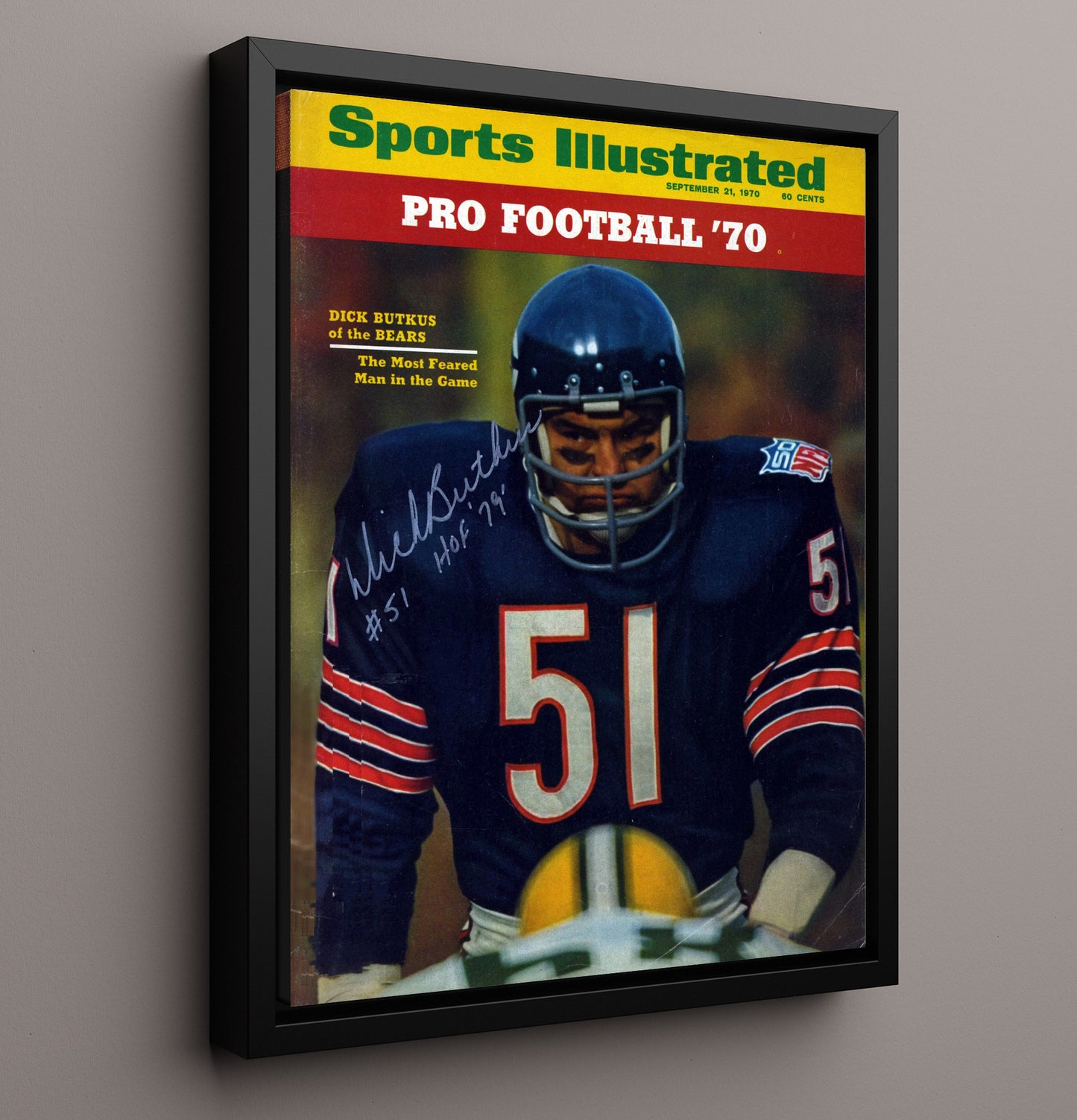 Dick Butkus - Monster of the Midway Football Wall Art - football wall art print