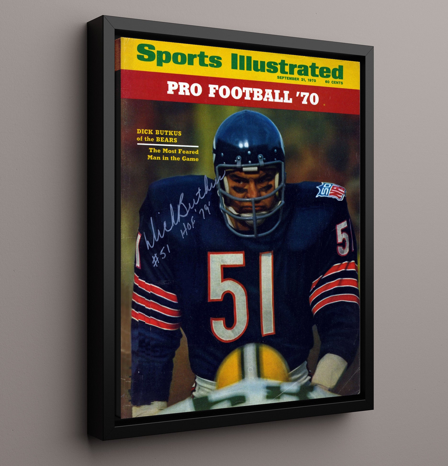 Dick Butkus - Monster of the Midway Football Wall Art - football wall art print